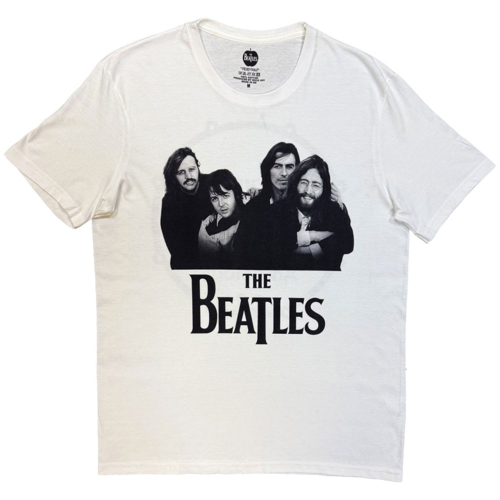 The Beatles - Group Photo Anthology Drum Tshirt Homme - Blanc